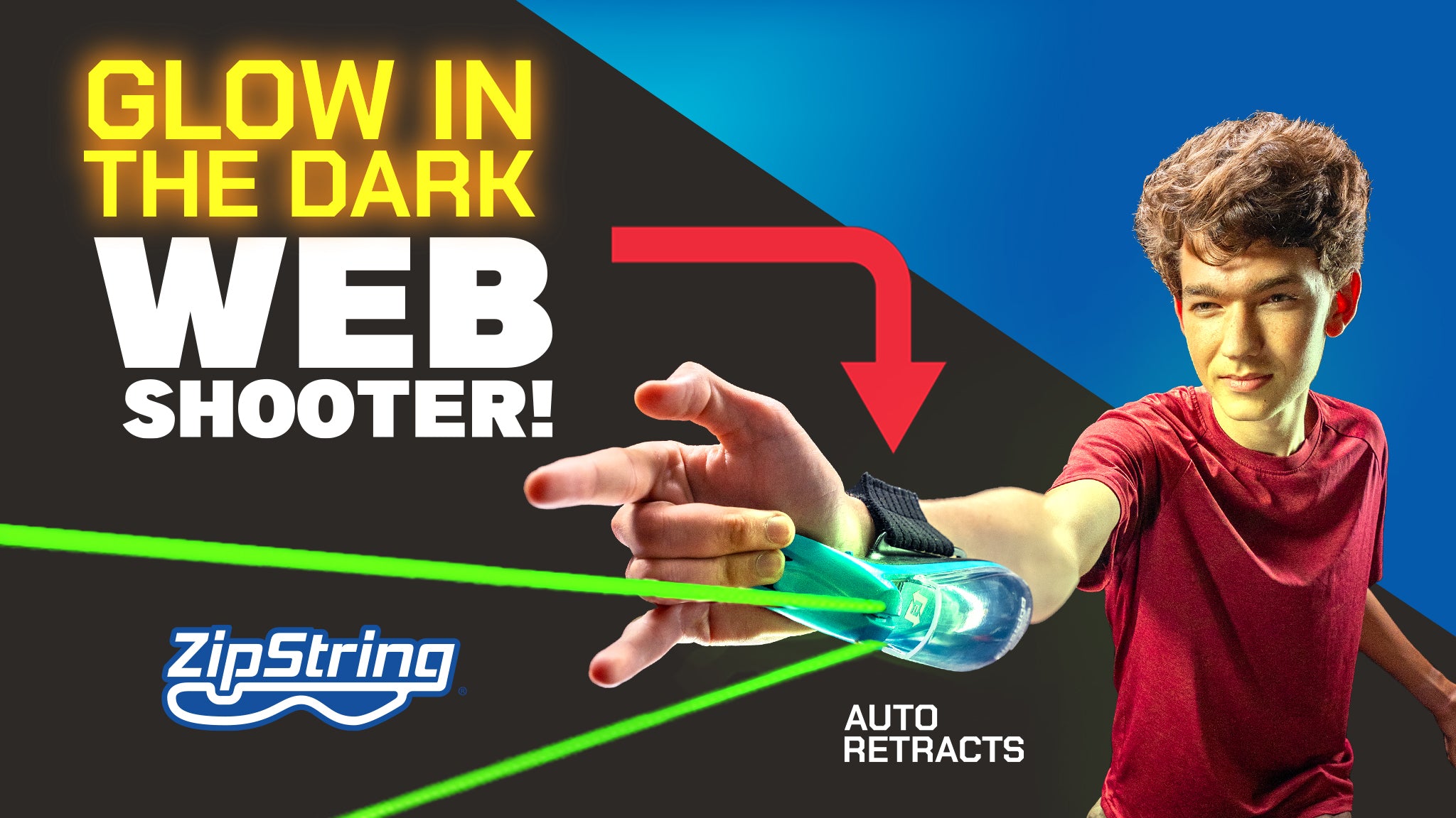 ZipString Aracna bileğe takılan ağ atıcı oyuncak