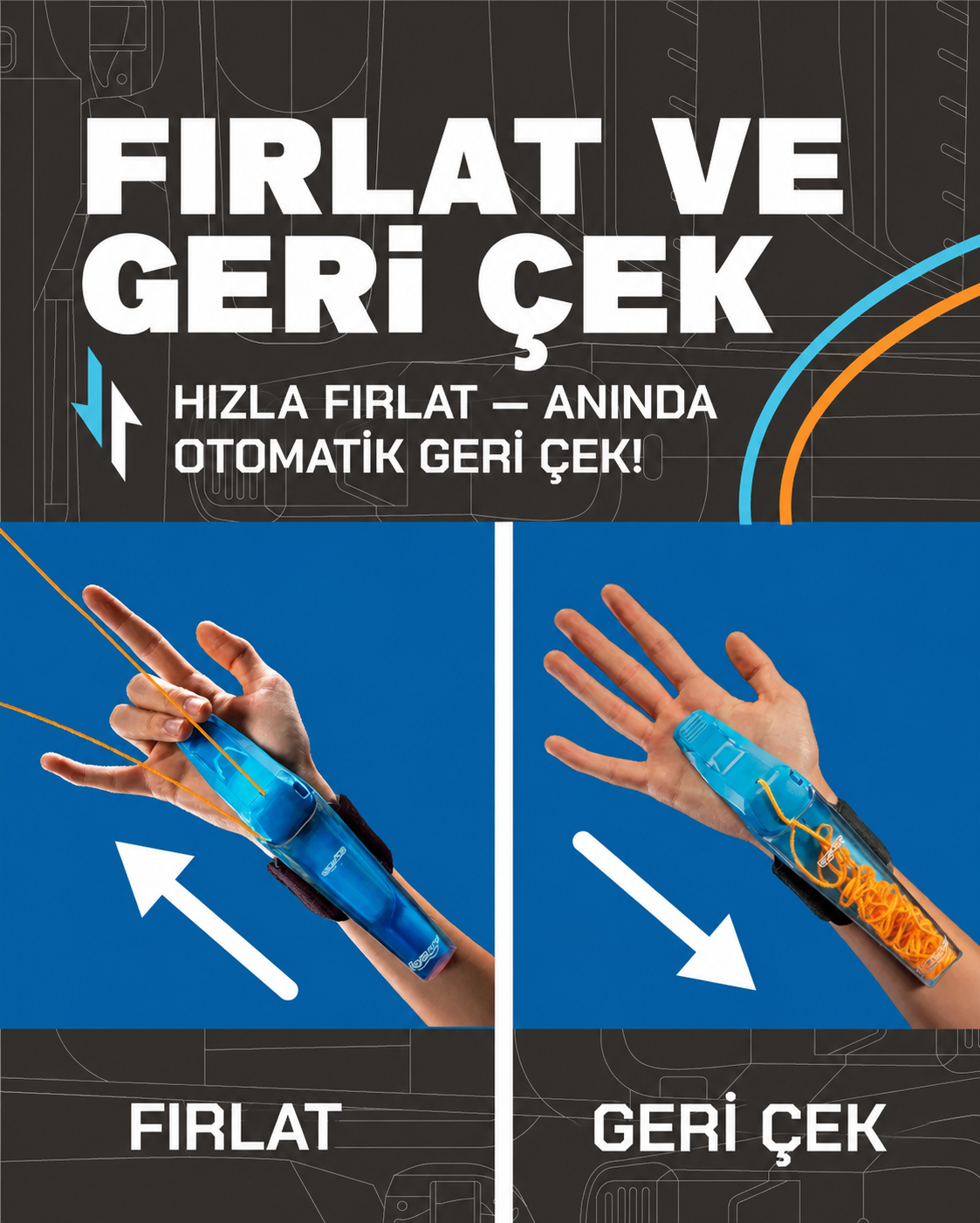 ZipString Aracna ile kahraman hareketi