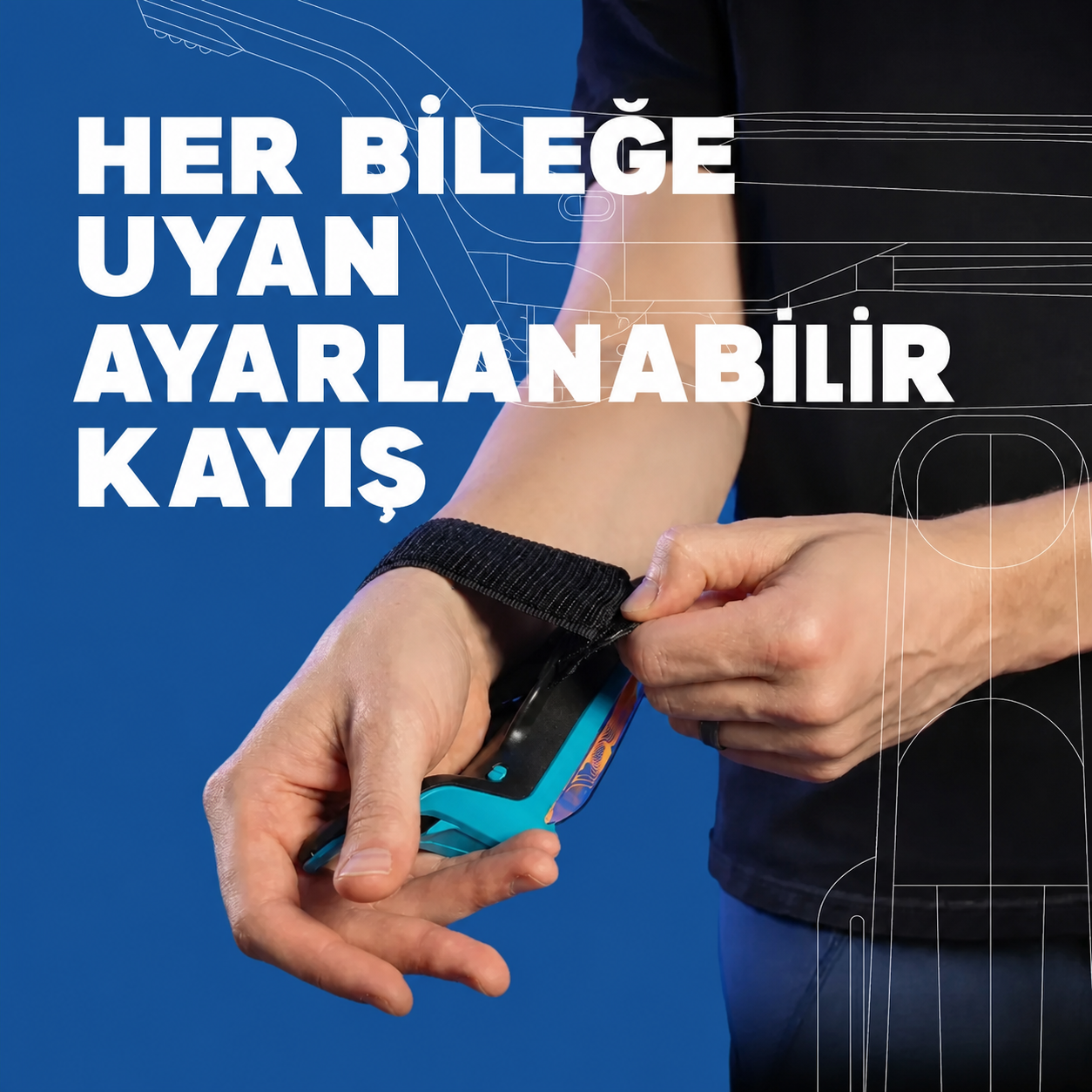 Aracna ayarlanabilir bilek kayışı