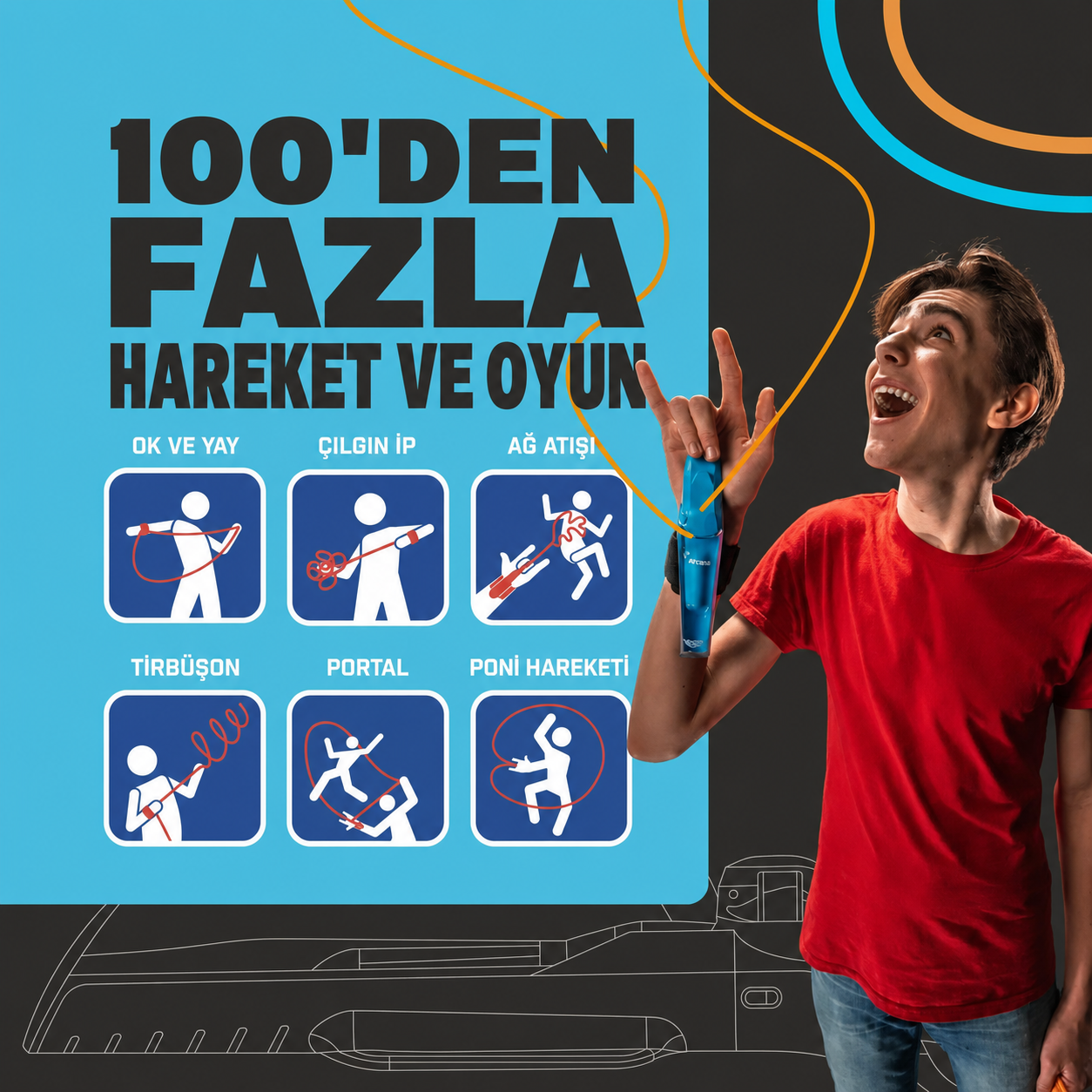 Aracna ile 100’den fazla hareket